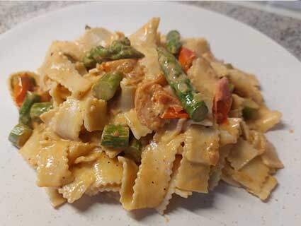 Cremige Spargel Pasta