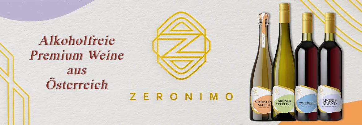 Zeronimo - Alkoholfreie Premiumweine aus Österreich