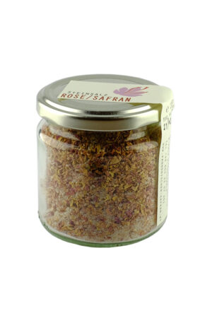 Steinsalz mit Rosenblüten und Safran 130g <br />Pinterits Delikatessen & Raritäten