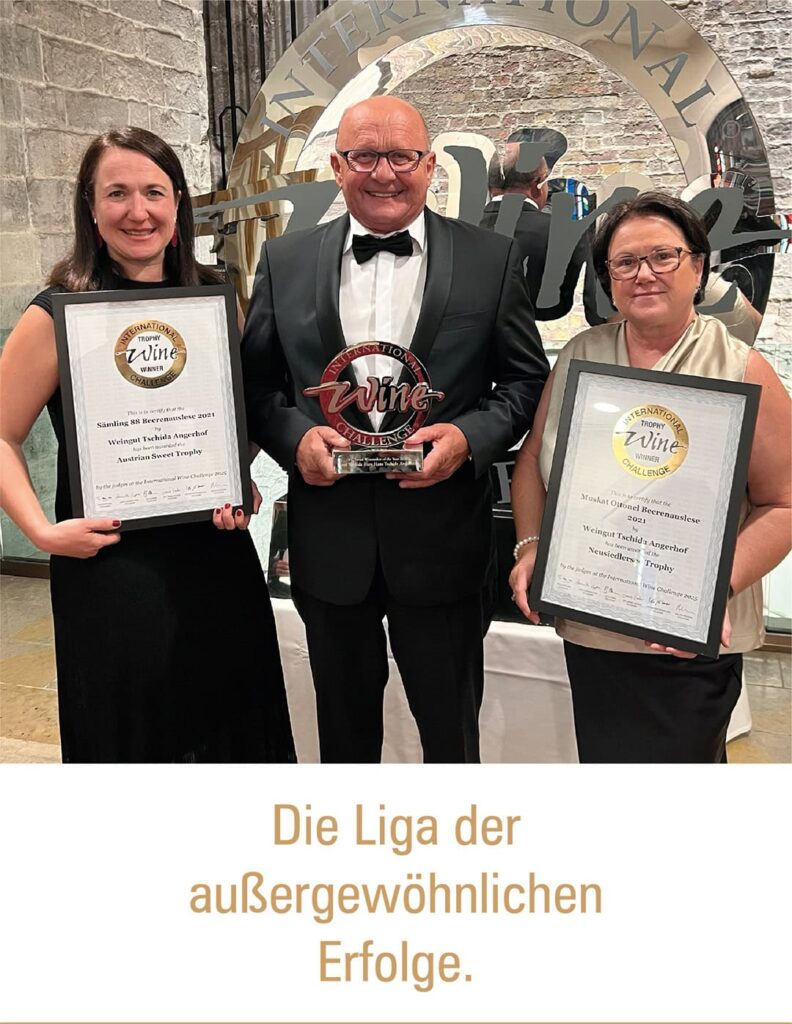 Hans Tschida zum 11. Mal Sweet Winemaker of the Year!